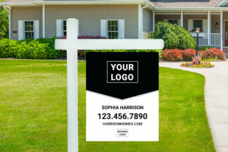 24x30 Black/White Geometirc Yard Sign