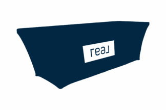 Real | 8 ft. Stretch Table Throw 3-sided with Custom Print