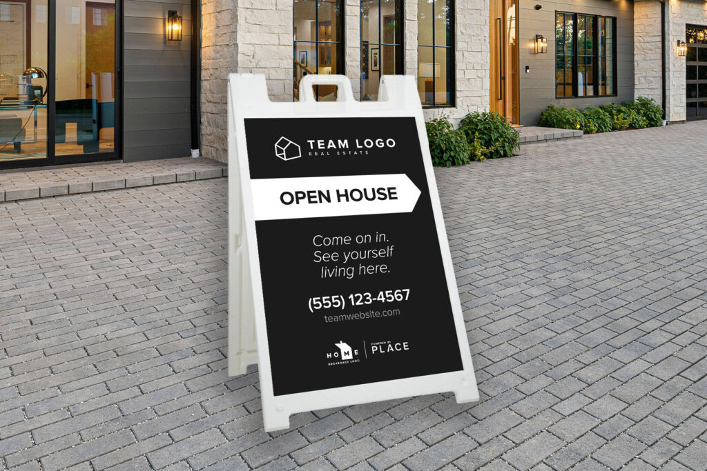 PLACE | Open House Sign A-Frame w/24x36 Durabond Panels