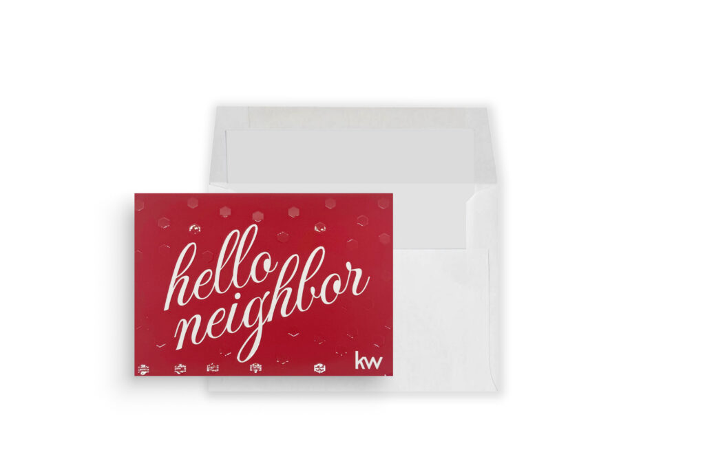 Keller Williams | 'Hello Neighbor' Spot UV Thank You Greeting Card