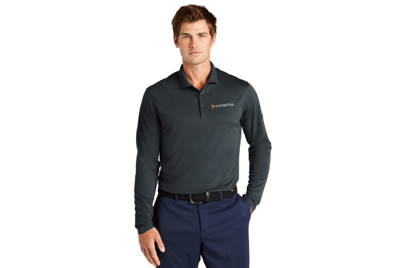 Consertus | Nike Mens Long Sleeve Polo - Image 5