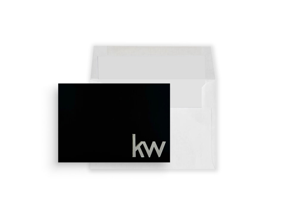 Keller Williams | Black Corner Logo Foil Greeting Card